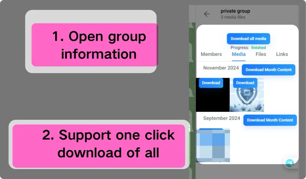 Download Telegram group media in batch Download Telegram group media in batch