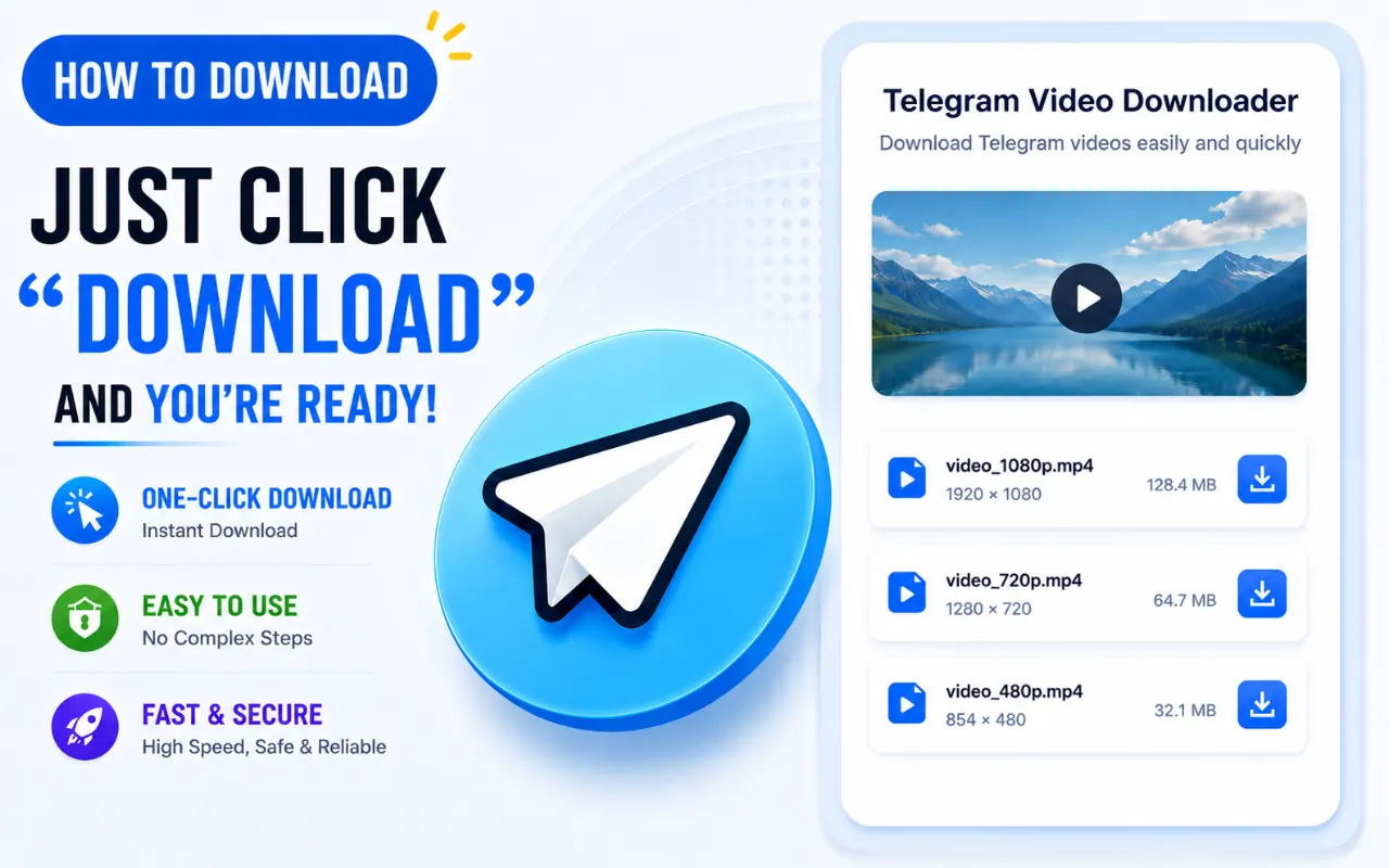 How to download Telegram videos with one click