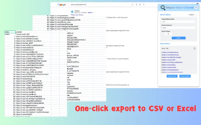 Telegram Channel Search Tool